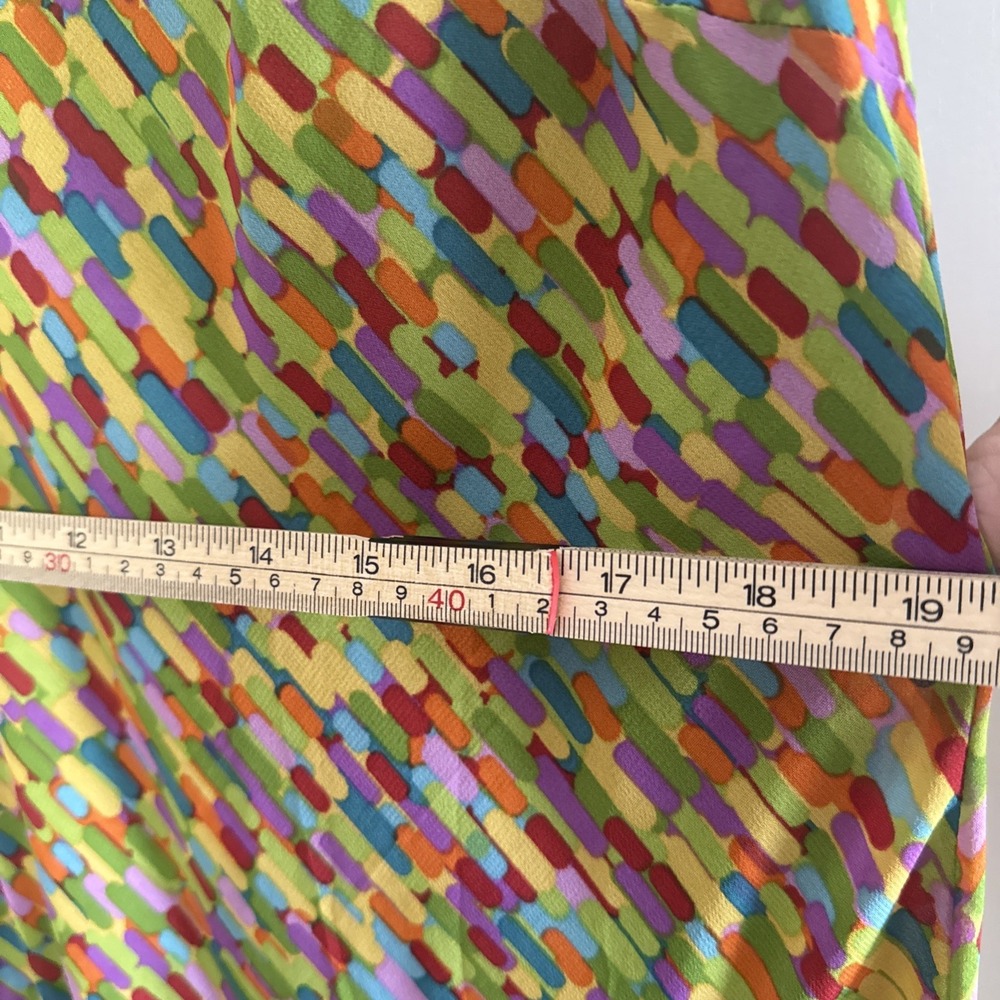 Signature by Robbie Bee Sleeveless Midi Dress 18 Multi Color Ruffle Excellent - Picture 11 of 16